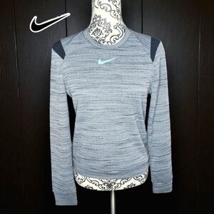 NIKE GOLF Heathered Gray Crew Neck Sweater - Small
